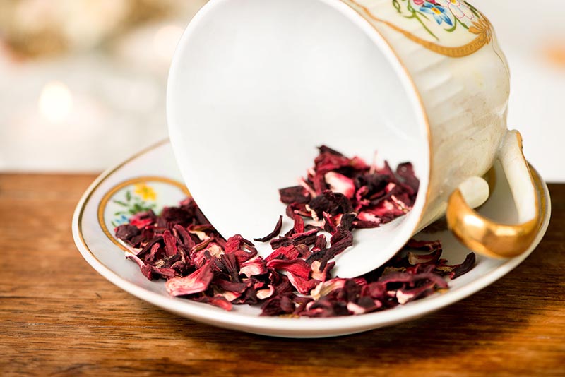 Hibiscus Loose Leaf Tea Spilled